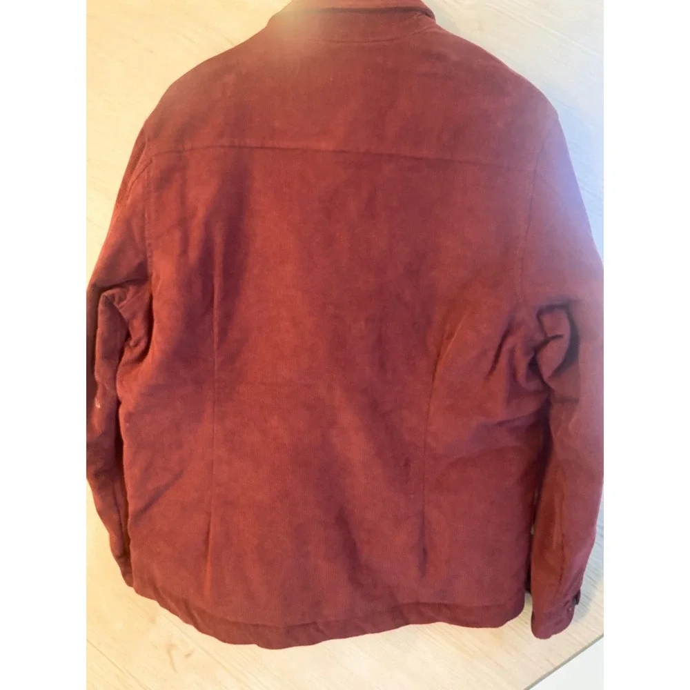 Robert Graham Corduroy Quilt Lined Burgundy Men's Medium Jacket NWT